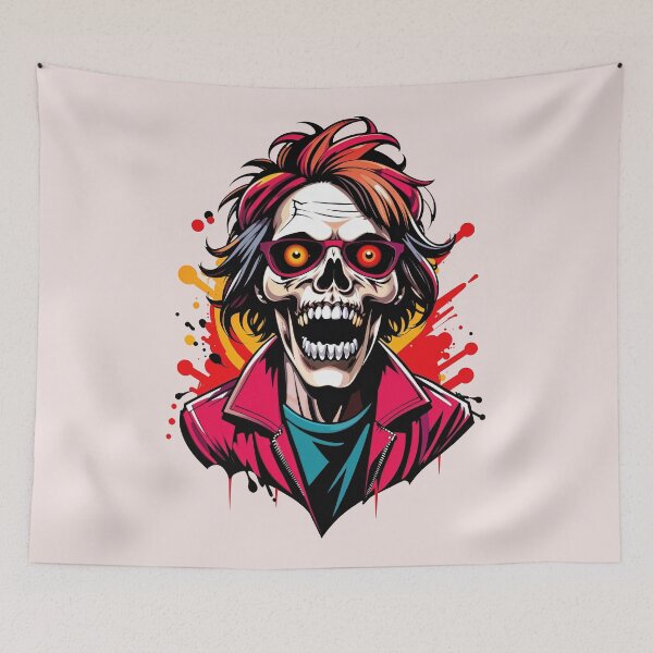 Item preview, Retrato estilizado de un zombie del rock'n'roll designed and sold by WP-Design.