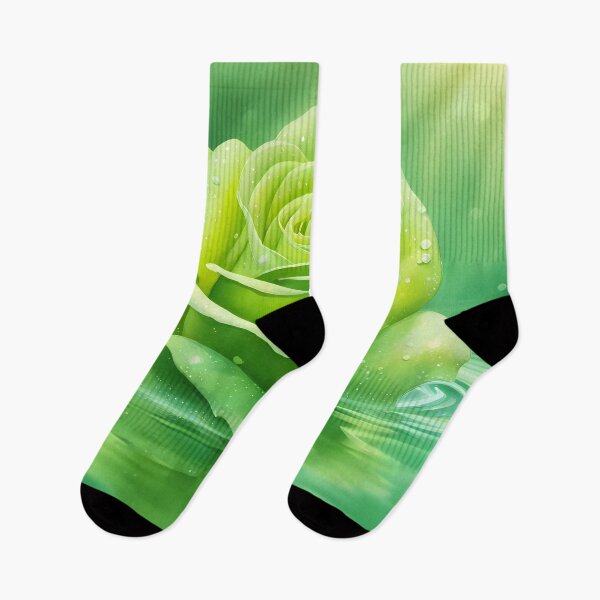 Item preview, Green Rose in Green Water designed and sold by CalmnessbyChoice.