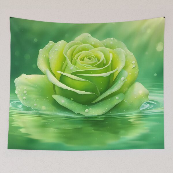 Item preview, Green Rose in Green Water designed and sold by CalmnessbyChoice.