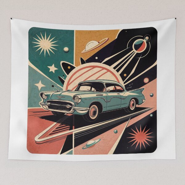 Item preview, Sticker T-Shirt Design Trending: VINTAGE CAR designed and sold by ForeverPrintsOK.
