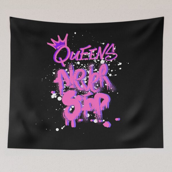 Item preview, Real Queens Never Stop! Fun and Vivid Graffiti design. designed and sold by GEM STYLE.