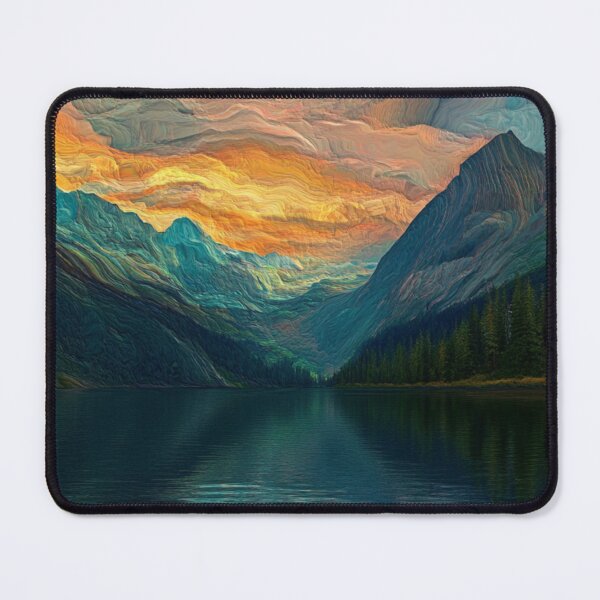 Item preview, Pastel Mountains Landscape designed and sold by NicolasGlowArt.