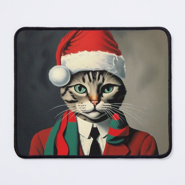 Item preview, Magritte-Inspired Christmas Tabby designed and sold by vwcallais.