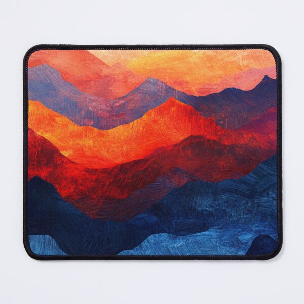 Item preview, Colorful Abstract Mountains designed and sold by NicolasGlowArt.