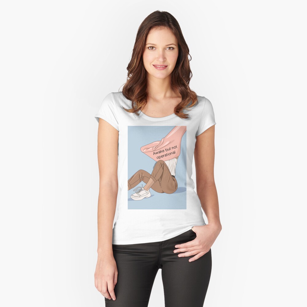 Item preview, Fitted Scoop T-Shirt designed and sold by elebea.