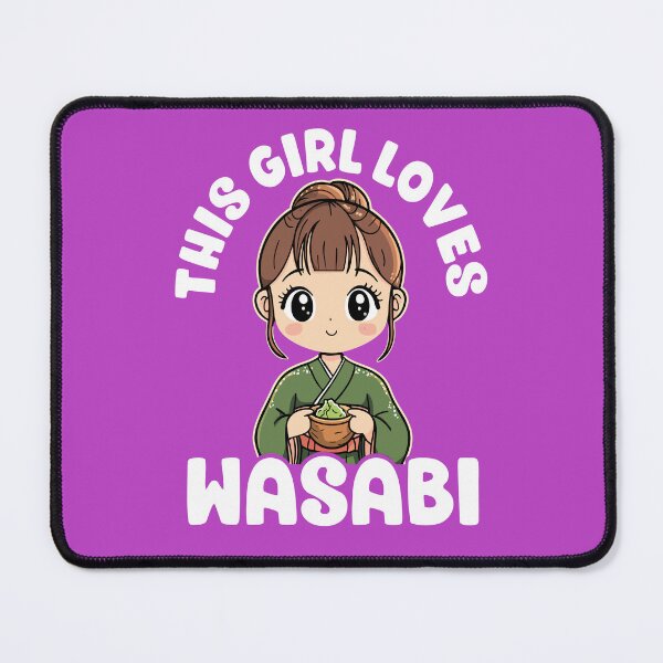 Item preview, This Girl Loves Wasabi Cute Japanese Foodie designed and sold by Maljonic.