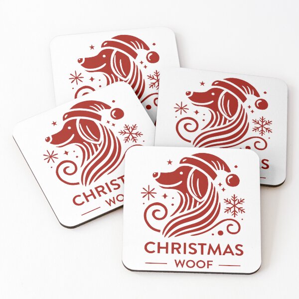 Item preview, Christmas Woof: Festive Dog Designs, Unique designed and sold by villacreativa.