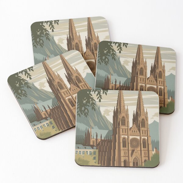 Item preview, Freiburg Vintage Travel Poster designed and sold by TravelerRat.