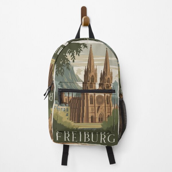 Item preview, Freiburg Vintage Travel Poster designed and sold by TravelerRat.