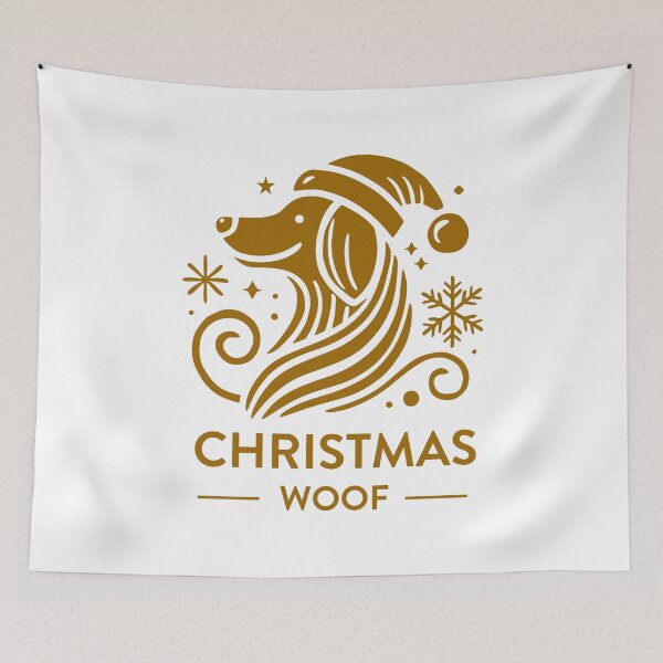 Item preview, Christmas Woof: Festive Dog Designs, Unique designed and sold by villacreativa.