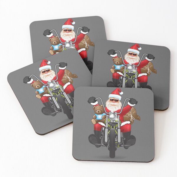 Item preview, Cool santa on his motorcycle  designed and sold by Mara's designs.