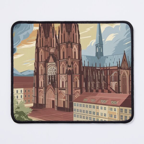 Item preview, Mainz Vintage Travel Poster designed and sold by TravelerRat.