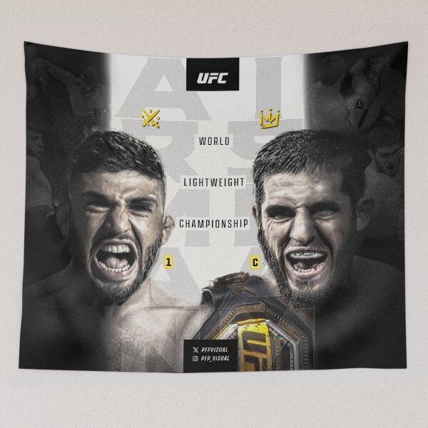 Item preview, Islam vs Arman Event Poster UFC World Lightweight Championship designed and sold by pfp-visual.