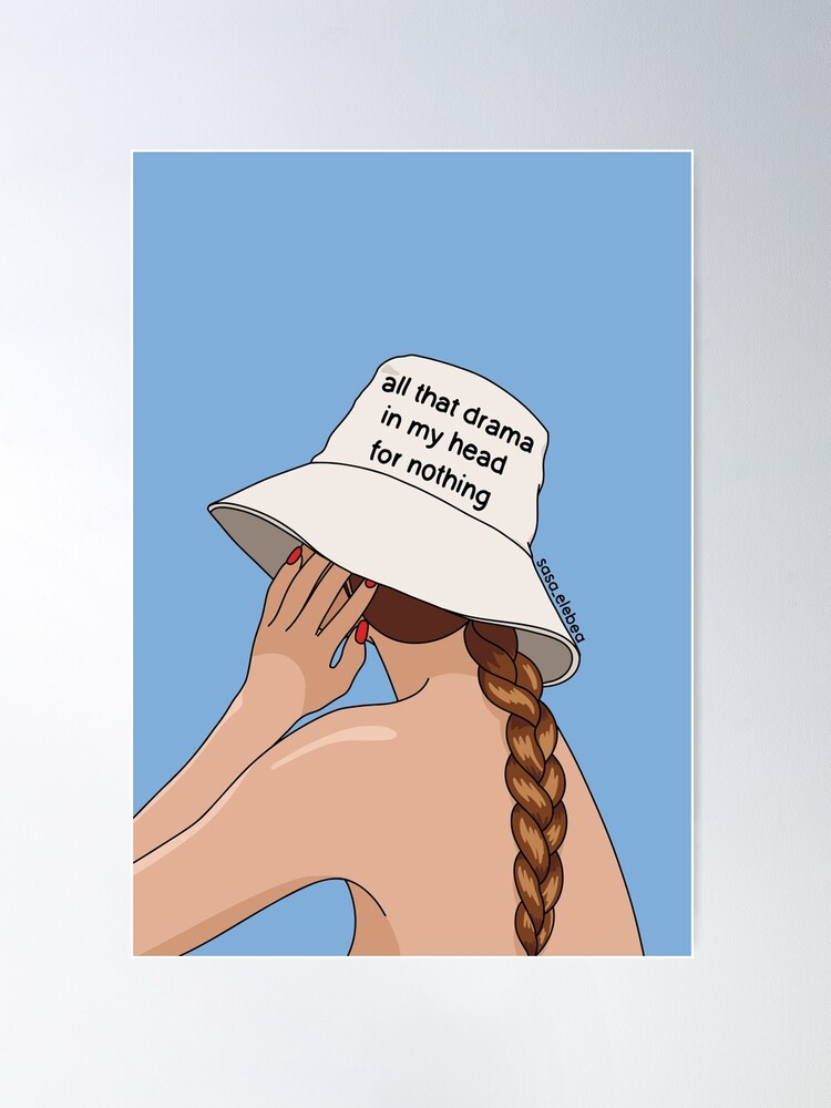 Thumbnail 2 of 3, Poster, All that drama in my head for nothing by Sasa Elebea designed and sold by elebea.