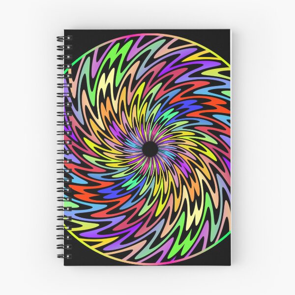 Item preview, colorful burst of wiggles in a circle designed and sold by chambergambit.