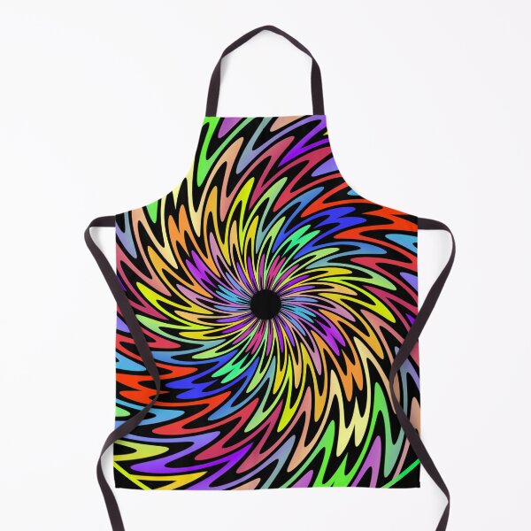 Item preview, colorful burst of wiggles in a circle designed and sold by chambergambit.