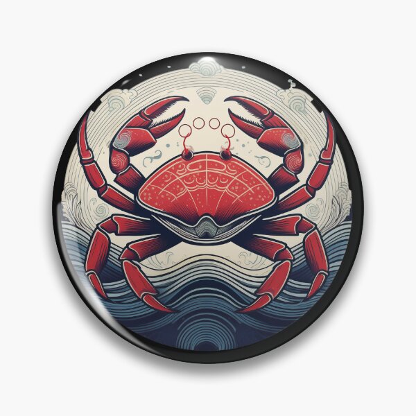 Item preview, Ocean Majesty: Geometric Dungeness Crab designed and sold by Farid1Shop.