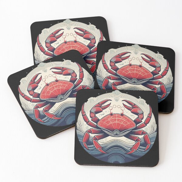 Item preview, Ocean Majesty: Geometric Dungeness Crab designed and sold by Farid1Shop.