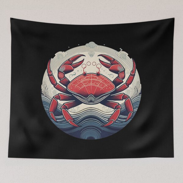 Item preview, Ocean Majesty: Geometric Dungeness Crab designed and sold by Farid1Shop.