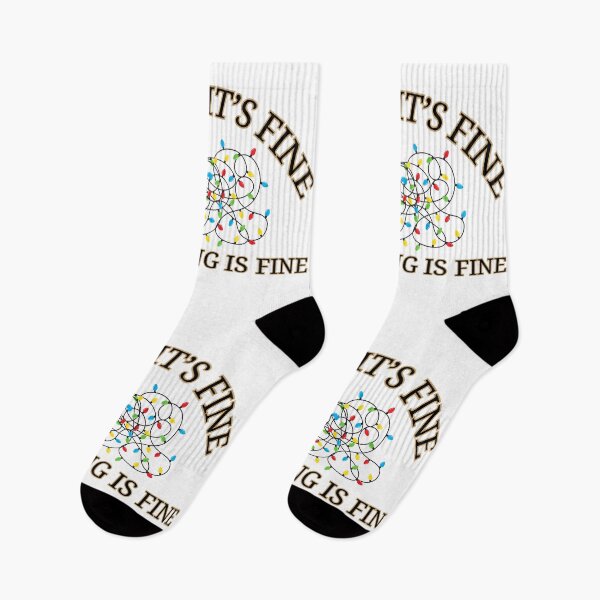 Item preview, Funny Christmas Lights Tangle Design - "I’m Fine, It’s Fine, Everything is Fine" designed and sold by TOA Timeless Original Apparel.