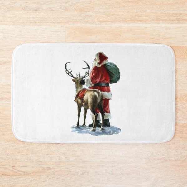 Item preview, Santa and his reindeer from behind designed and sold by Mara's designs.