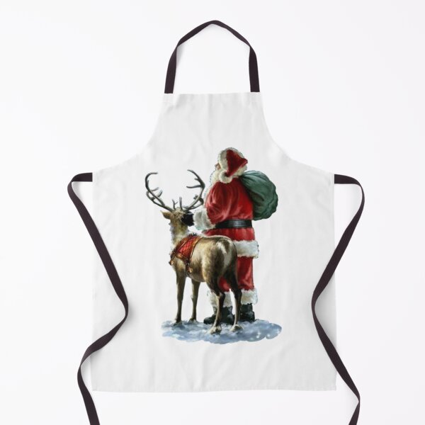 Item preview, Santa and his reindeer from behind designed and sold by Mara's designs.