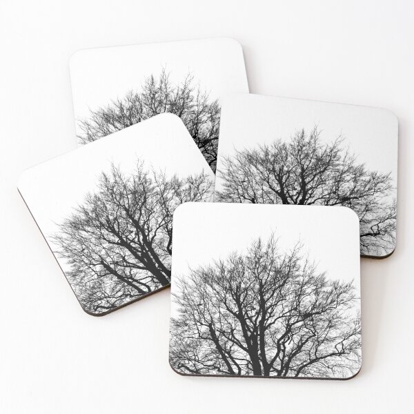 Item preview, Beech silhouette, monochrome cropped designed and sold by paulboizot.