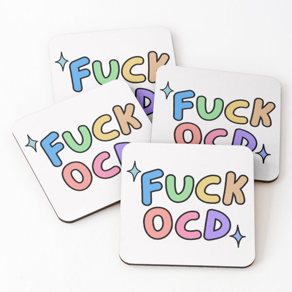 Item preview, Fuck ocd colourful text design | OCD awareness designed and sold by NeurodiverseTea.