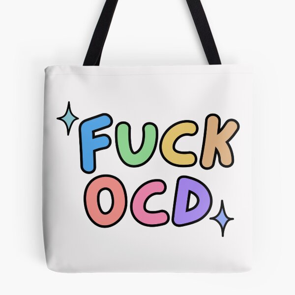 Item preview, Fuck ocd colourful text design | OCD awareness designed and sold by NeurodiverseTea.