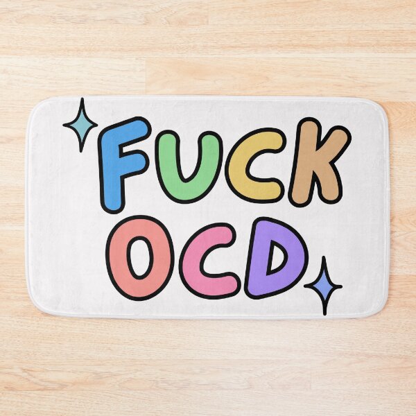 Item preview, Fuck ocd colourful text design | OCD awareness designed and sold by NeurodiverseTea.