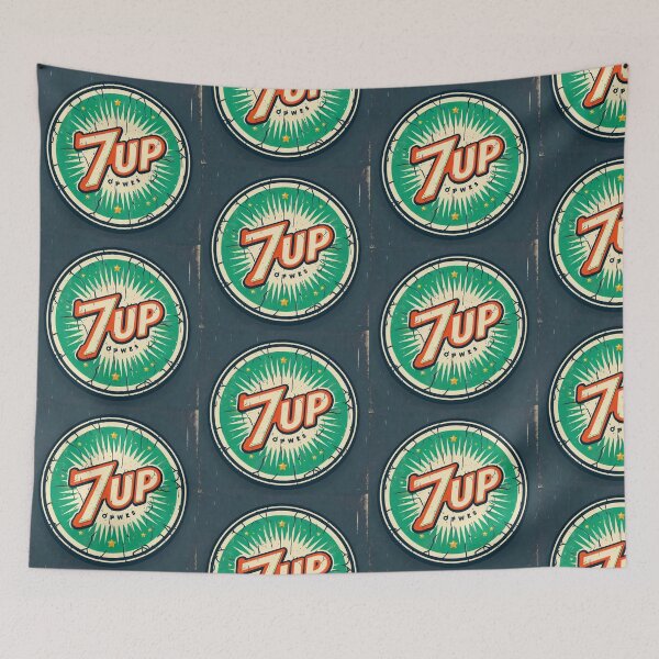 Item preview, Vintage Worn 7UP Sign Vector Art designed and sold by neildoch.