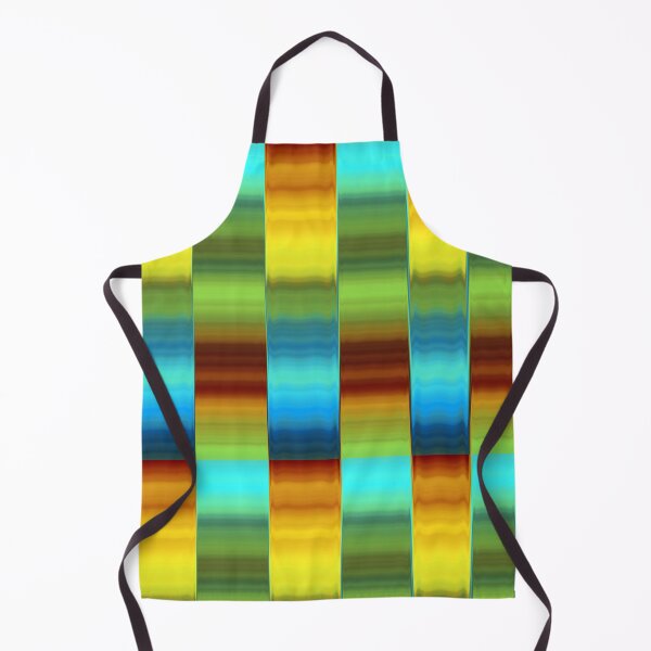 Item preview, Yellow, Green and Blue Striped Abstract Shiny Metallic designed and sold by pinkal.