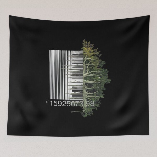 Item preview, Nature in Code: The Forest Within the Barcode designed and sold by Diamaber.