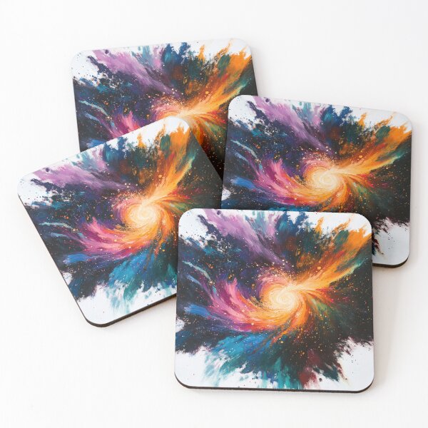 Item preview, Abstract Cosmic Explosion Painting - The First Second of the Universe designed and sold by GenXSchematic.