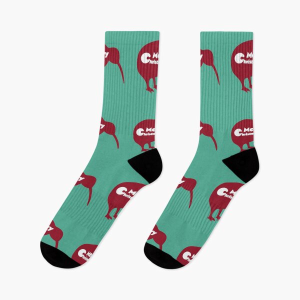 Item preview, Christmas. New Zealand. Merry, Kiwi Christmas. Holiday. (Turquoise Green background) designed and sold by bekksa.