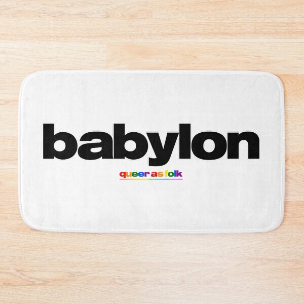 Item preview, BABYLON LOGO BLACK QUEER AS FOLK designed and sold by GroupieClub.