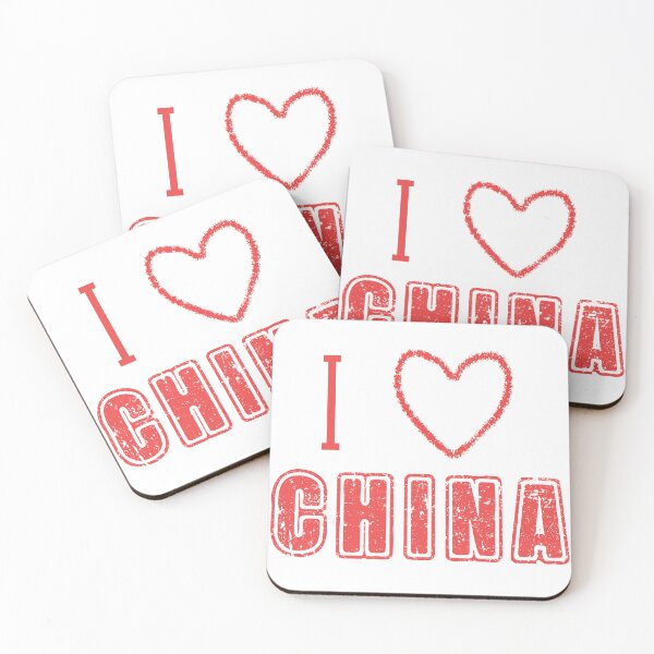 Item preview, I Love China Distressed Design for China Lovers designed and sold by SwanAndStone.