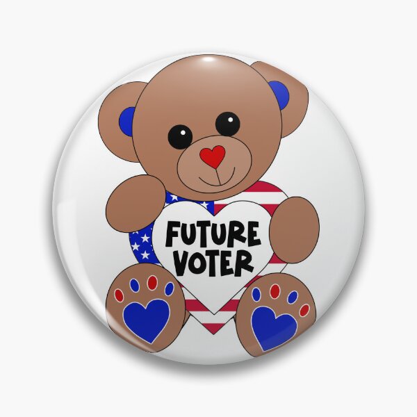 Item preview, Future Voter Teddy Bear Kids Vote USA Elections designed and sold by JoyfulJen.