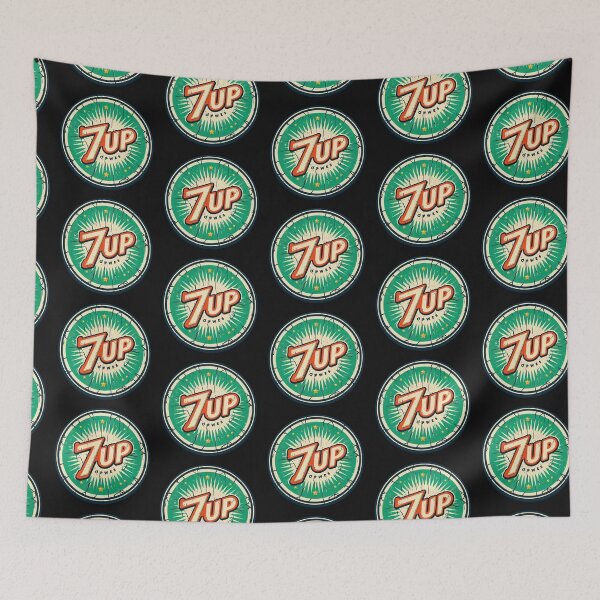 Item preview, Vintage Green Sun Worn 7UP Logo Vector Art designed and sold by neildoch.