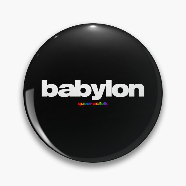 Item preview, BABYLON LOGO WHITE QUEER AS FOLK designed and sold by GroupieClub.