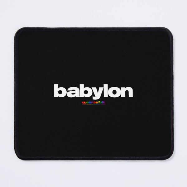 Item preview, BABYLON LOGO WHITE QUEER AS FOLK designed and sold by GroupieClub.