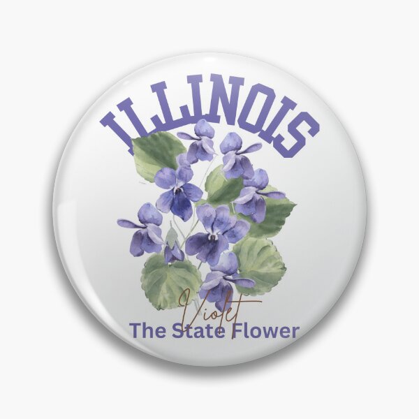 Artikelvorschau, Illinois State Flower Violet Klassisches T-Shirt Aufkleber entworfen und verkauft von ThinkNature!.