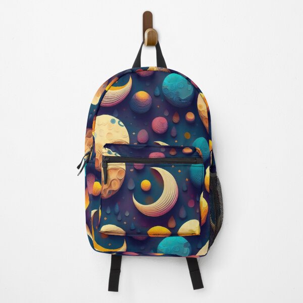 Item preview, Lunar Landscape: A whimsical pattern featuring moons of various shapes and sizes, each with unique craters and textures, creating a dreamy and ethereal atmosphere. designed and sold by Grang Art Artistic Designs.