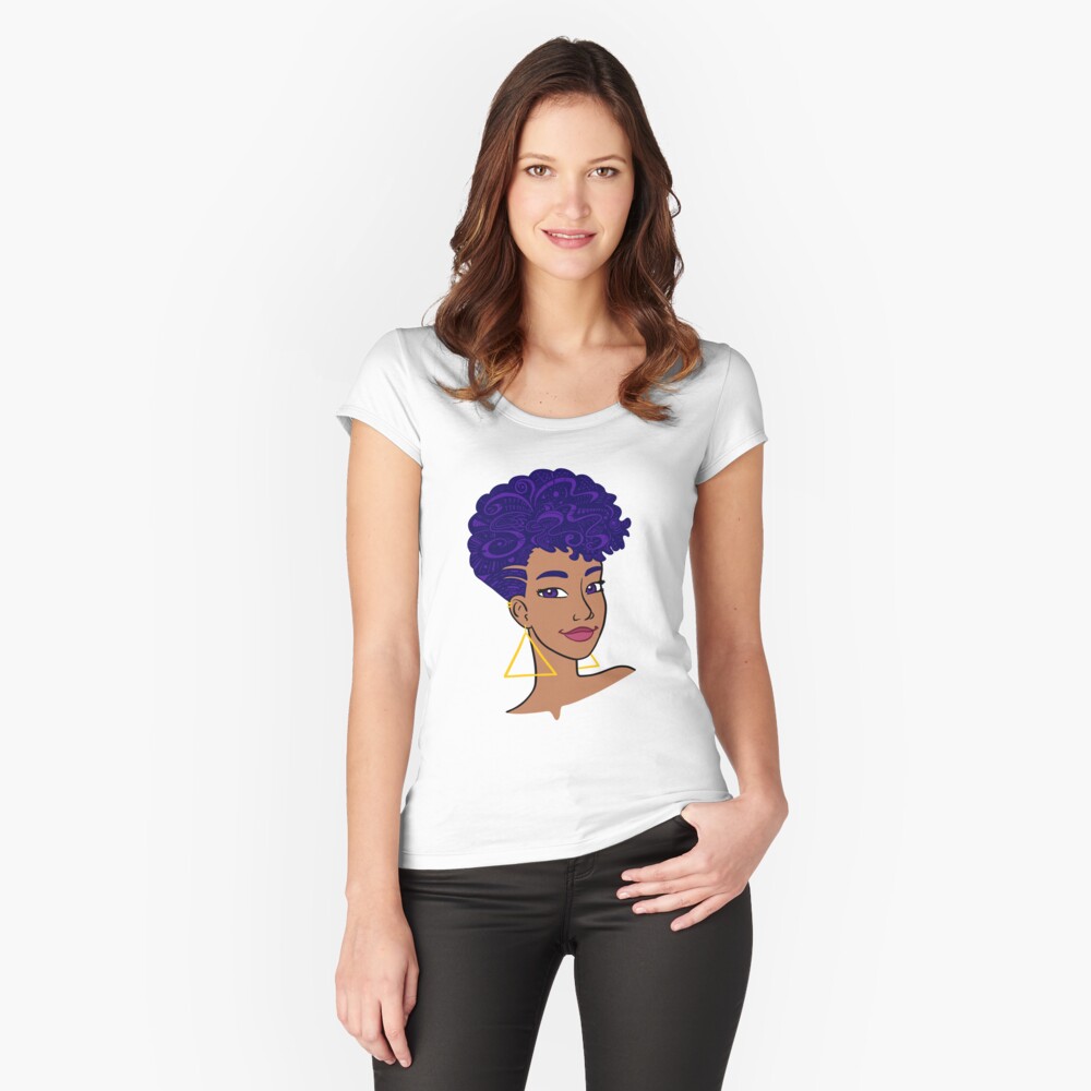 Item preview, Fitted Scoop T-Shirt designed and sold by vee-madinina.