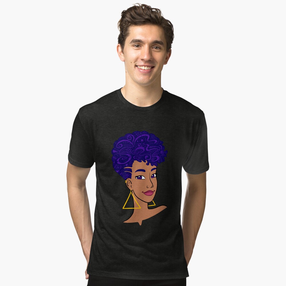 Item preview, Tri-blend T-Shirt designed and sold by vee-madinina.