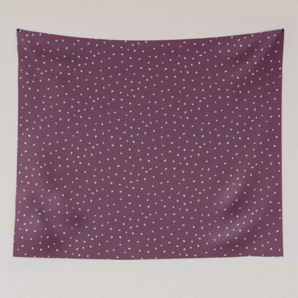 Item preview, Whimsy Dots Polka Dot Pattern - Beet + Rainbow Sorbet designed and sold by Irene Estelle.