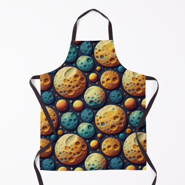 Item preview, Lunar Moon Landscape: A whimsical pattern featuring moons of various shapes and sizes, each with unique craters and textures, creating a dreamy and ethereal atmosphere. designed and sold by Grang Art Artistic Designs.