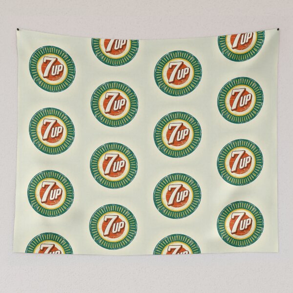 Item preview, Retro 7UP worn Sun damaged Logo Vector Art designed and sold by neildoch.