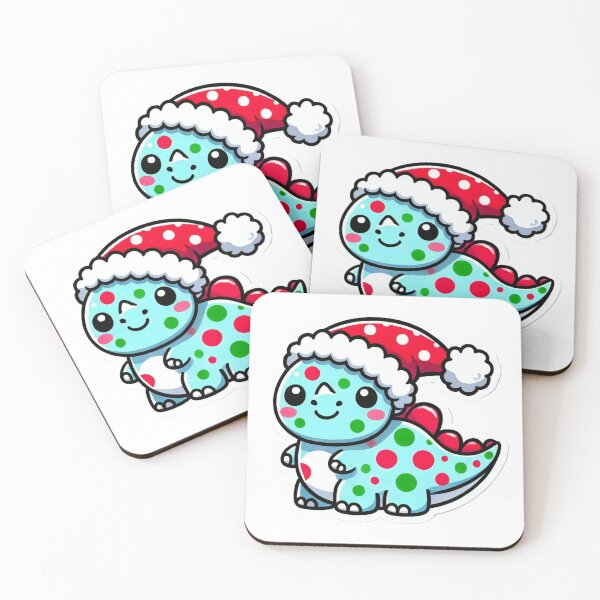 Item preview, Christmas Dinosaur in Santa Hat designed and sold by AIARTIST1.