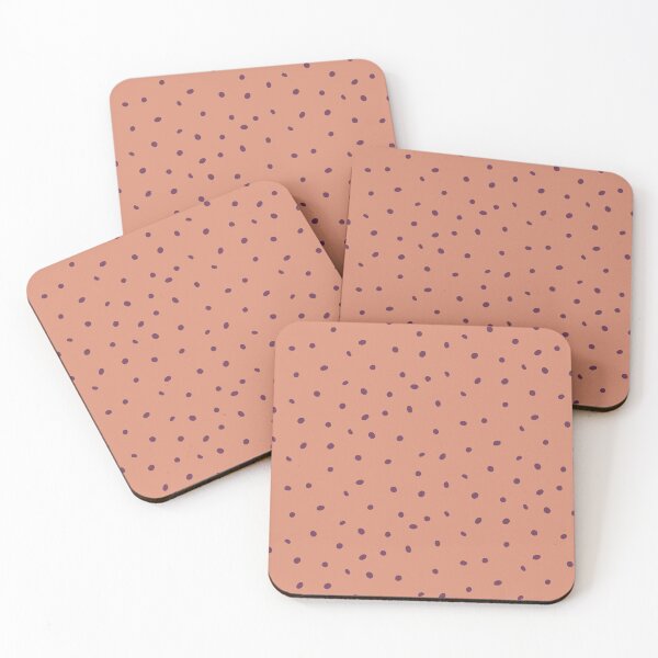 Item preview, Whimsy Dots Polka Dot Pattern - Coral + Beet designed and sold by Irene Estelle.